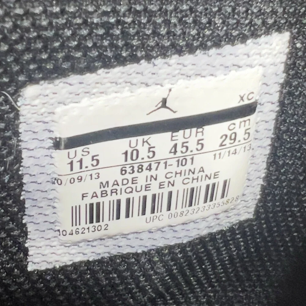 Air Jordan 1 Retro High OG AJKO 2013 Mens 11.5 White Black Gym Red 638471-101